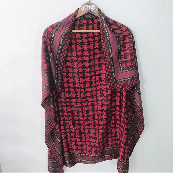 VTG Inspired Houndstooth Scarf / Wrap - Picture 4 of 5